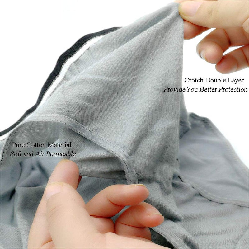 STARLY Mens Cotton Disposable Underwear Travel Panties Handy Briefs for Fitness Grey (10pk) (X-Large) - Image 3